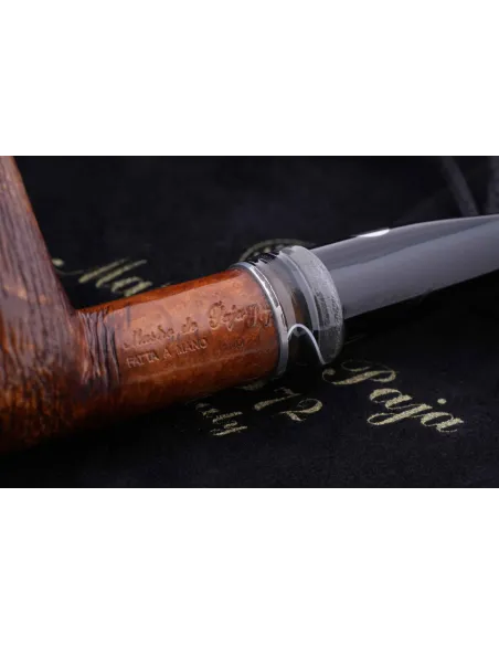 Трубка Mastro de Paja Pettinata Classica с цветным кольцом M451-10