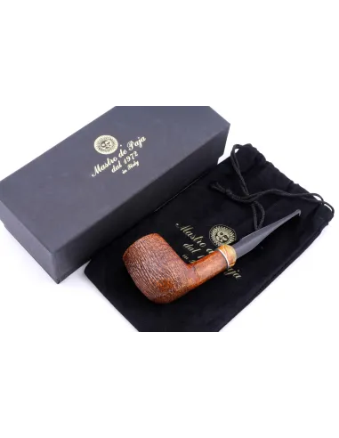 Трубка Mastro de Paja Pettinata Classica с цветным кольцом M451-11