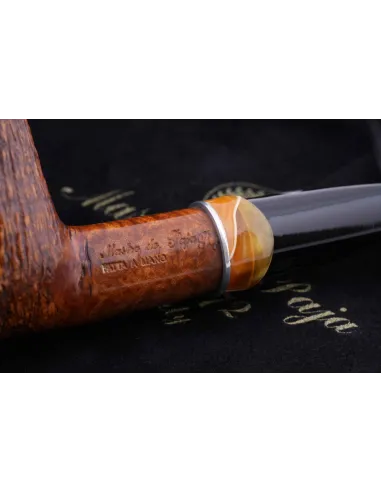 Трубка Mastro de Paja Pettinata Classica с цветным кольцом M451-11