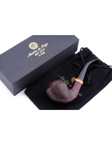 Трубка Mastro de Paja Pettinata Classica с цветным кольцом M451-12