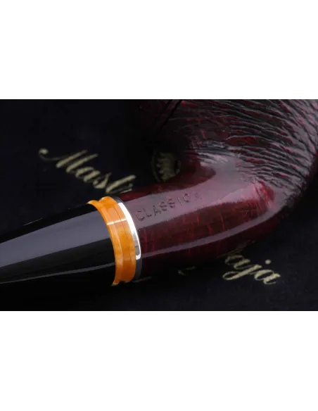 Трубка Mastro de Paja Pettinata Classica с цветным кольцом M451-12