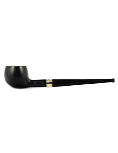 трубка Peterson Junior Ebony - Silver Mounted Straight Apple (без фильтра)