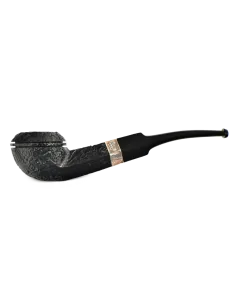 трубка Peterson Junior SandBlast - Silver Mounted Bent Buldog (без фильтра)