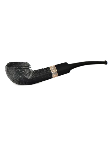 трубка Peterson Junior SandBlast - Silver Mounted Bent Buldog (без фильтра)