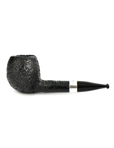 трубка Peterson Junior SandBlast - Silver Mounted Short Apple (без фильтра)