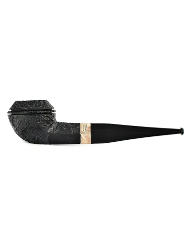 трубка Peterson Junior SandBlast - Silver Mounted Straight Buldog (без фильтра)