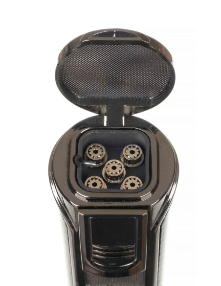 Зажигалка сигарная Passatore, 5-струйное пламя, карбон