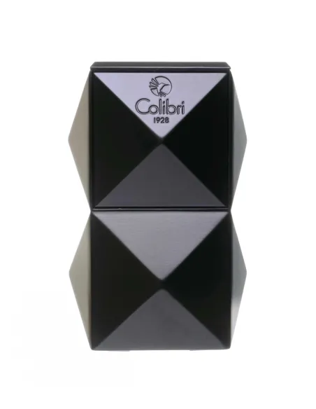 Зажигалка настольная Colibri Quasar, тройное турбопламя, Черный лак Royal