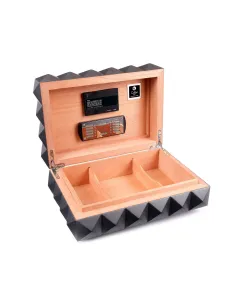 Хьюмидор Colibri Quasar на 40 сигар, Серый лак Gunmetal 2