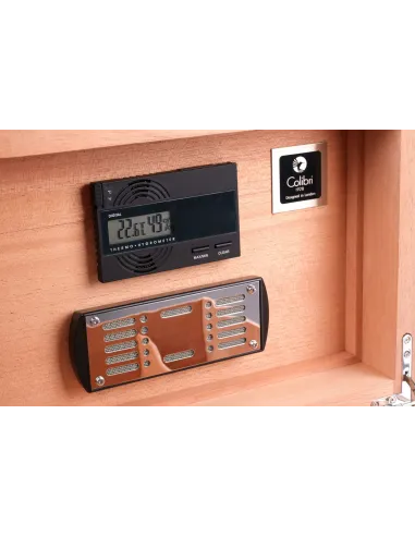 Хьюмидор Colibri Quasar на 40 сигар, Серый лак Gunmetal