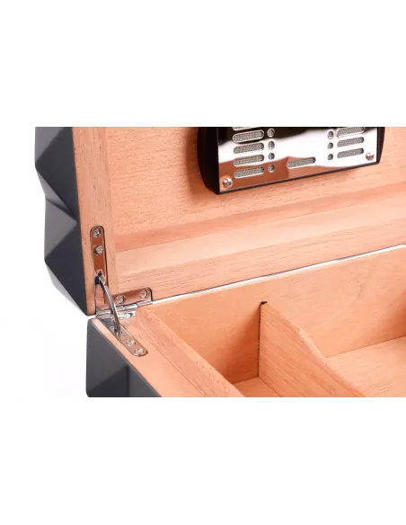 Хьюмидор Colibri Quasar на 40 сигар, Серый лак Gunmetal