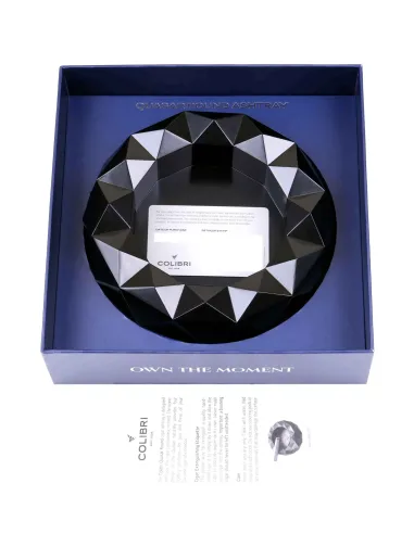 Пепельница Colibri Quasar на 6 сигар, Черный лак Royal