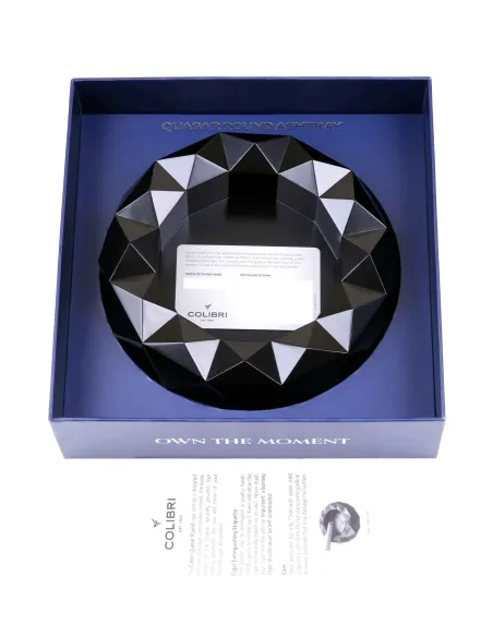 Пепельница Colibri Quasar на 6 сигар, Черный лак Royal