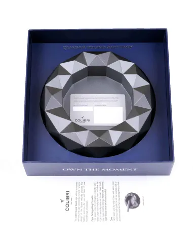 Пепельница Colibri Quasar на 6 сигар, Серый лак Gunmetal