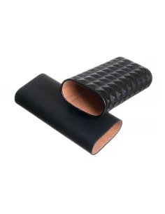 Чехол сигарный Colibri Quasar, телячья кожа и кедр, Черный 2