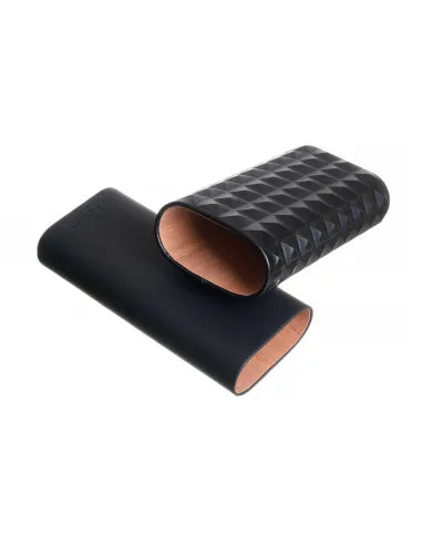 Чехол сигарный Colibri Quasar, телячья кожа и кедр, Черный