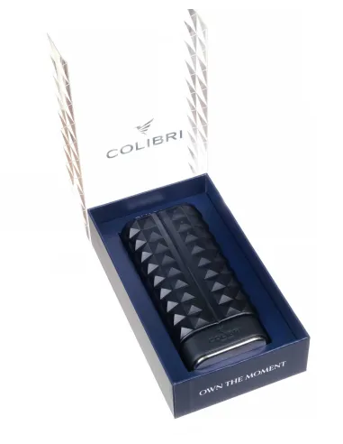 Чехол сигарный Colibri Quasar, телячья кожа и кедр, Черный