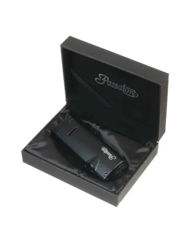 Зажигалка сигарная Passatore, тройное пламя, черная