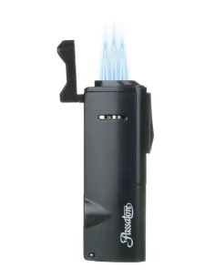 Зажигалка сигарная Passatore, тройное пламя, черная 2