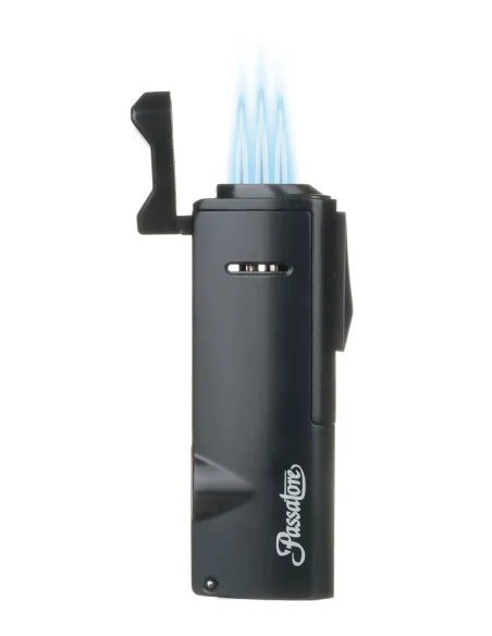 Зажигалка сигарная Passatore, тройное пламя, черная