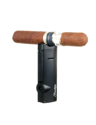 Зажигалка сигарная Passatore, тройное пламя, черная