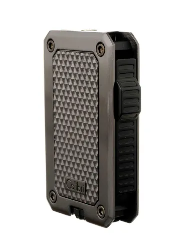 Зажигалка сигарная Colibri Rally, серый металлик