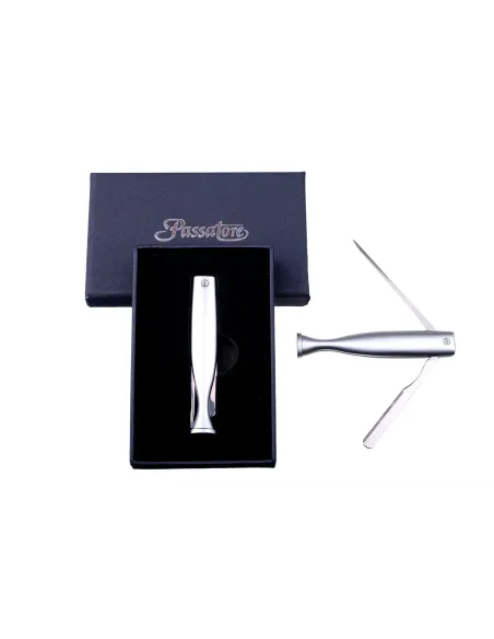 Тампер трубочный Passatore в подарочной упаковке, матовый хром (Германия)