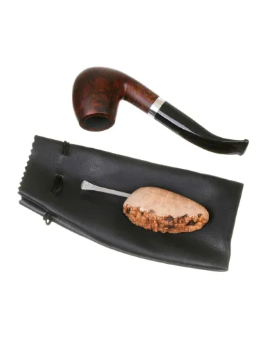 Тампер трубочный Passatore, хром и бриар (Германия)