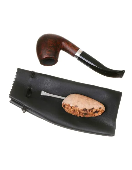 Тампер трубочный Passatore, хром и бриар (Германия)