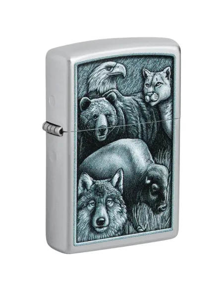 Зажигалка Zippo  46237 - Animal Kingdom - Satin Chrome™