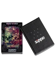 Зажигалка Zippo  46147 - Galaxy Skull - 540 Tumbled Brass 2