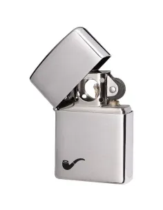 Зажигалка Zippo 200 PL BR Fin Pipe  (трубочная) - Brushed Chrome