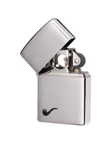 Зажигалка Zippo 200 PL BR Fin Pipe  (трубочная) - Brushed Chrome