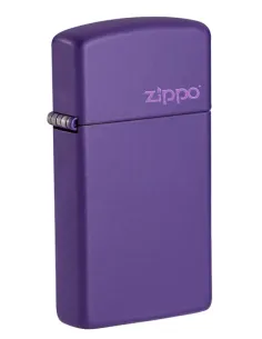 Зажигалка Zippo 1637 ZL - Slim® - Purple Matte Zippo logo