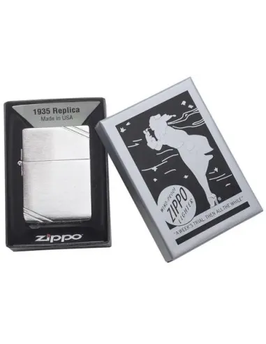 Зажигалка Zippo 1935 - Replica™ - Brushed Chrome