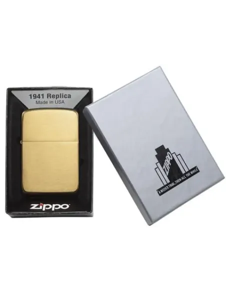 Зажигалка Zippo 1941B - Replica™ - Brass Vintage (Gold)