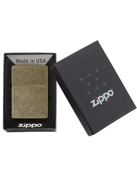 Зажигалка Zippo 201FB - Antique Brass