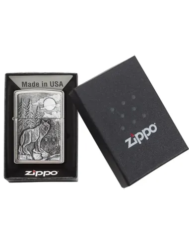Зажигалка Zippo 20855 - Timberwolves - Brushed Chrome