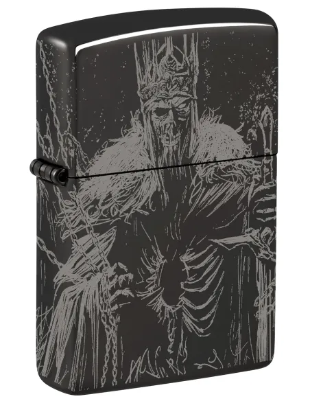 Зажигалка Zippo 46139 - Skull King - High Polish Black