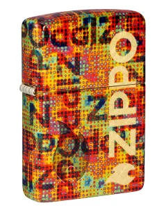 Зажигалка Zippo 46386 - Pixel Fusion - 540 Tumbled Brass