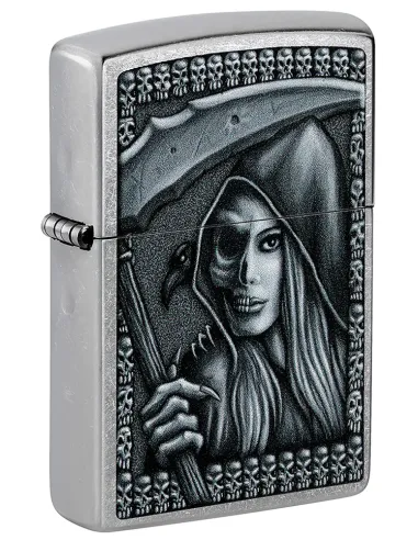 Зажигалка Zippo 46151 - Grim Beauty - Street Chrome