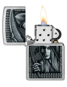 Зажигалка Zippo 46151 - Grim Beauty - Street Chrome 2