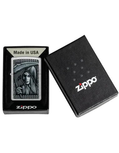 Зажигалка Zippo 46151 - Grim Beauty - Street Chrome