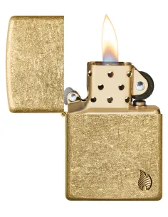 Зажигалка Zippo 46398 - Armor™ - Flame - Tumbled Brass 2