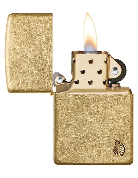 Зажигалка Zippo 46398 - Armor™ - Flame - Tumbled Brass