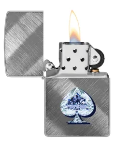 Зажигалка Zippo 46472 - Gleaming Spade - Diagonal Weave 2