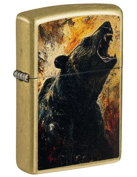 Зажигалка Zippo 46695  - Grizzly Roar - Street Brass