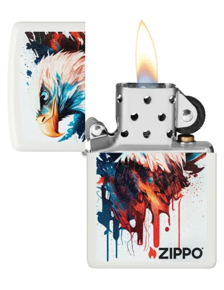 Зажигалка Zippo 46692 - Painted Eagle - White Matte