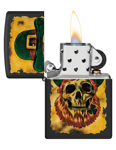 Зажигалка Zippo 46244 - Lucky Map - Black Matte