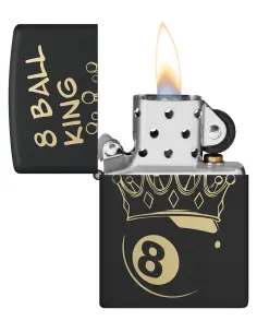 Зажигалка Zippo 46291 - Billiards Champion - Black Matte 2
